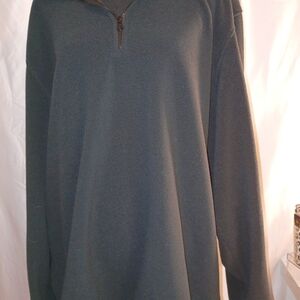 Dark Green Quarter-Zip Pullover